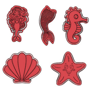 Mermaid Cookie Cutter Set (5 Piece)