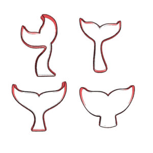 Mermaid Tail Cookie Cutter Set (4 Piece)