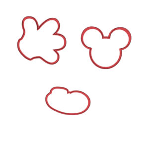Mickey Mouse Cookie Cutter Set (3 Piece)