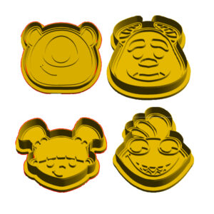 Monsters Inc Cookie Cutter Set (4 Piece)