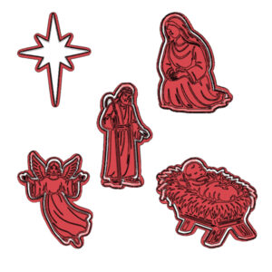Nativity Scene Cookie Cutter Set (5 Piece)
