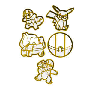 Pokemon Cookie Cutter Set (5 Piece)