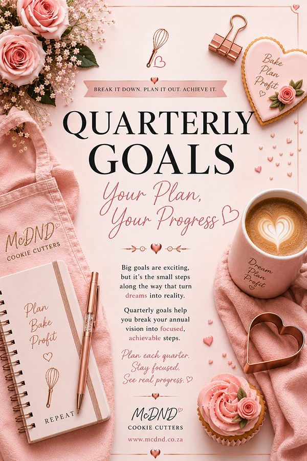 Quarterly Goals Worksheet for Home Bakers