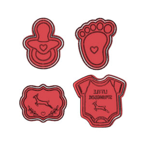 Rugby Baby Shower Cookie Cutter Set (4 Piece)