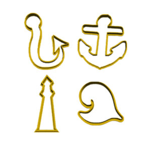 Nautical Cookie Cutter Set (4 Piece)