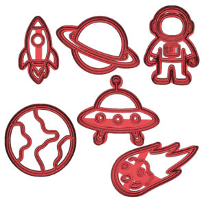 Space Party Cookie Cutter Set (6 Piece)