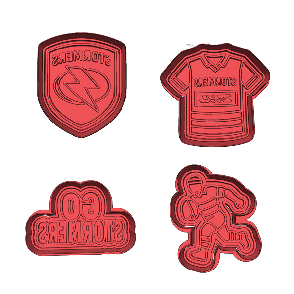 Stormers Rugby Cookie Cutter Set (4 Piece)