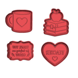Teacher Appreciation Cookie Cutter Set (4 Piece)