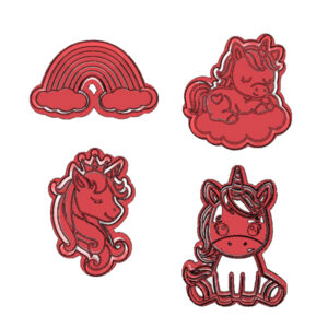 Unicorn Cookie Cutter Set (4 Piece)