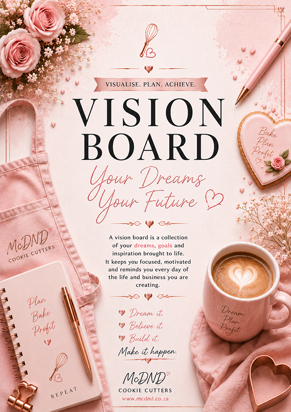 Vision Board Worksheet for Home Bakers