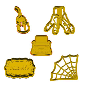 Wednesday Inspired Cookie Cutter Set (5 Piece)