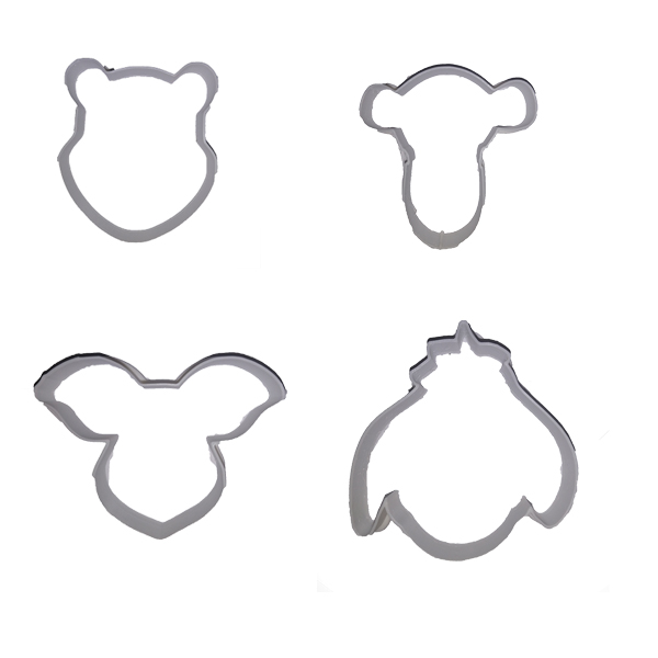 Winnie the Pooh Inspired Cookie Cutter Set (4 Piece)