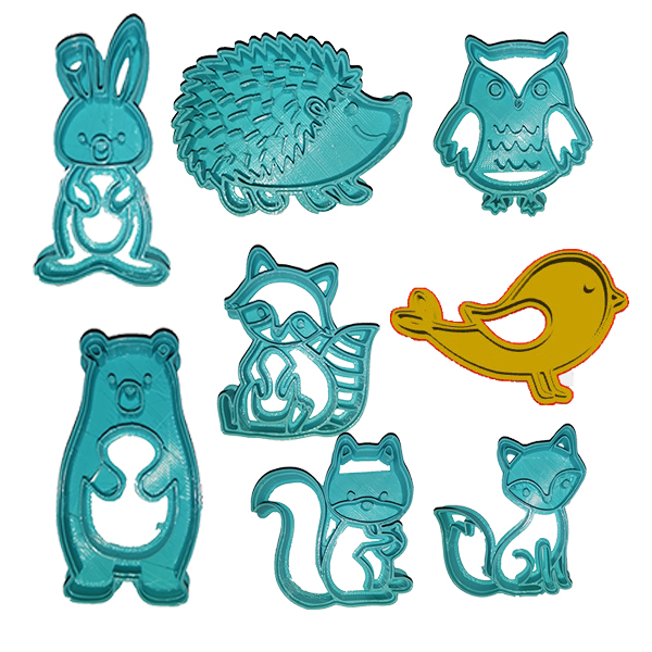 Woodland Animals Cookie Cutter Set (8 Piece)