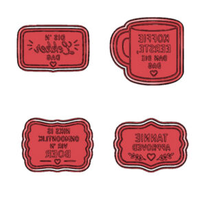 Afrikaans Quote Cookie Cutter Set (4 Piece)