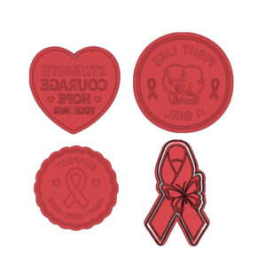 Cancer Awareness Cookie Cutter Set (4 Piece)