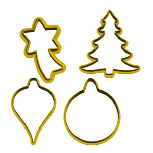 Christmas Basics Cookie Cutter Set (4 Piece)
