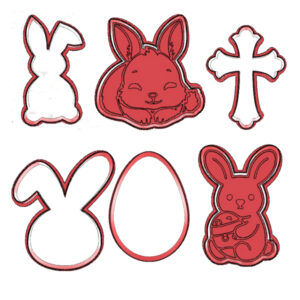 Deluxe Easter Cookie Cutter Set (6 Piece)