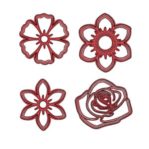 Floral Cookie Cutter Set (4 Piece)