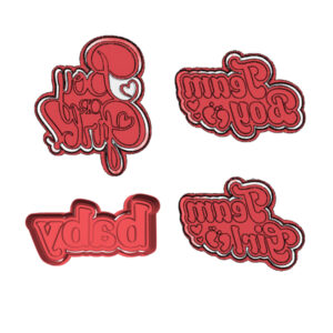 Gender Reveal Cookie Cutter Set (4 Piece)