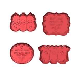 Triplets Baby Cookie Cutter Set (4 Piece)