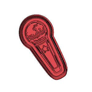 Microphone Cookie Cutter