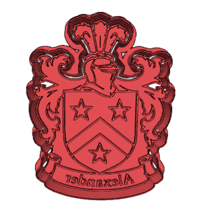 Alexander Family Crest Cookie Cutter