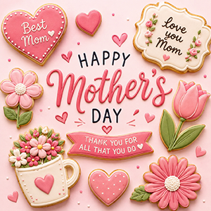 Mother's Day Cookie Cutters