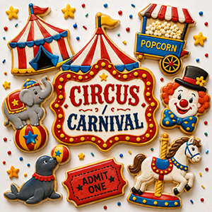Circus Cookie Cutters