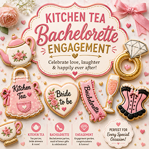 Kitchen Tea and Bachelorette Cookie Cutters