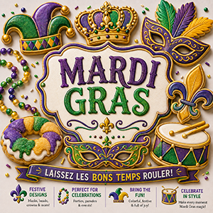 Mardi Gras Cookie Cutters