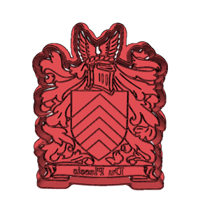Du Plessis Family Crest Cookie Cutter & Embosser
