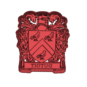 Du Toit Family Crest Cookie Cutter & Embosser