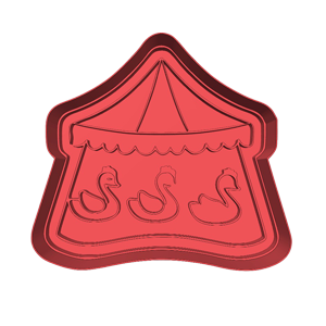 Swan Tent Cookie Cutter