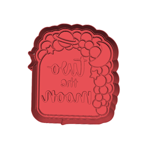 Two The Moon Cookie Cutter