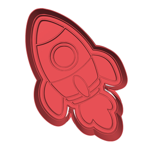Rocket Cookie Cutter