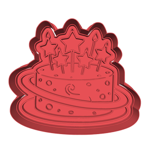 Stars Cake Cookie Cutter
