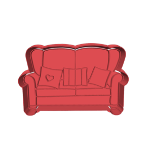 Reading Couch Cookie Cutter
