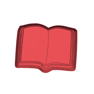 Open Book Cookie Cutter