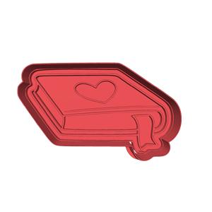 Heart Book Cookie Cutter