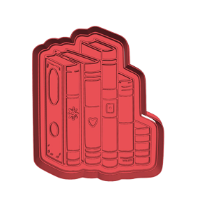 Standing Books Cookie Cutter