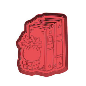 Plant and Books Cookie Cutter