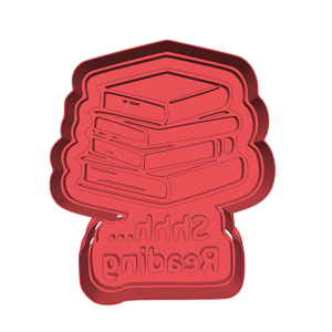 Shhh Reading Cookie Cutter