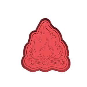 Camp Fire Cookie Cutter