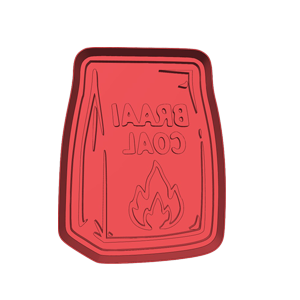 Braai Coal Bag Cookie Cutter