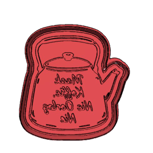 Maak Koffie Nie Oorlog Nie Koekie Drukker