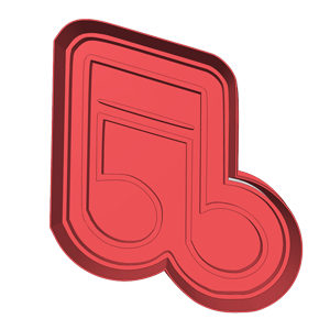 Music Note Cookie Cutter