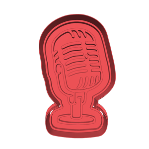 Choir Microphone Cookie Cutter
