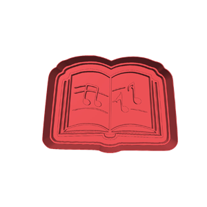 Open Song Book Cookie Cutter