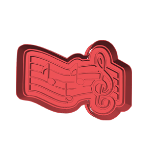 Music Staff Cookie Cutter
