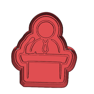 Confident Speaker Cookie Cutter